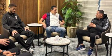 وزير الشباب والرياضة وجانب من الاستقبال