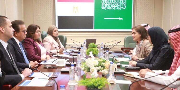 وزير الصحة وجانب من اللقاء