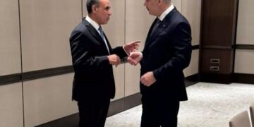 الدكتور بدر عبد العاطى وزير الخارجية ونظيره التركى