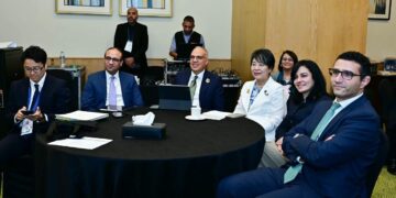 وزير الرى الدكتور هانى سويلم وجانب من أسبوع المياه