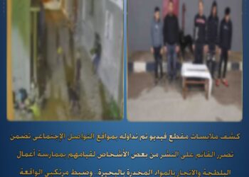 الأمن يكشف حقيقة فيديو بلطجة وترويع مواطن بكلب وسلاح أبيض في البحيرة .. وضبط المتهمين