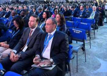 الدكتور بدر عبد العاطى وزير الخارجية وجانب من المشاركة