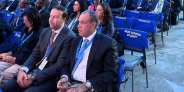 الدكتور بدر عبد العاطى وزير الخارجية وجانب من المشاركة