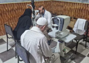 جانب من الحملة الطبية بالمنيا