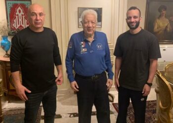 مرتضى منصور يستقبل حسام حسن مدرب منتخب مصر في منزله.. صور