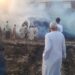 حريق هائل بمصنع كتان في قرية ميت حبيب بالغربية.. والدفع بـ6 سيارات إطفاء للسيطرة على النيران