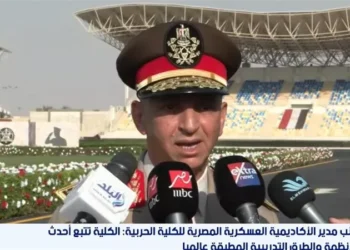 نائب مدير الأكاديمية العسكرية المصرية للكلية الحربية: نواكب أحدث النظم العلمية لتأهيل الطلاب