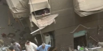 عقار حدائق القبة المنهار